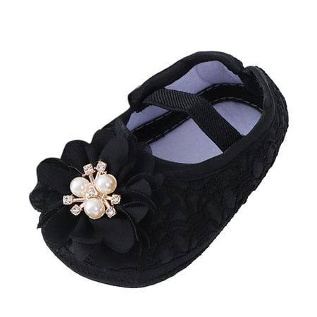 

NIUREDLTD Baby Shoes Fashion Soft Sole Toddler Shoes Pearl Dress Flower Princess Shoes Toddler Shoes Size 11