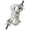 Silver, variant on Mini Swivel Trussing Clamp DJ Beam Light Hook Quick Realease 32-35mm OD 50kg SWL
