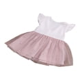 thumbnail image 3 of MesaSe Little Girls Summer Dress Ruffle Sleeve  Neck Lace Mesh  Multi-Layer Princess TuTu Dress, 3 of 8