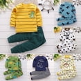 thumbnail image 5 of Sopiago Toddler Baby Boy Clothes Cotton Pajamas Pullover Long Sleeve Dinosaur Sweatshirt Pants Set Fall Winter Outfits 3 6 12 18 24 Months 2T 3T 4T 5T, 5 of 6