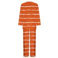 thumbnail image 5 of Spring Womens Clothes 2025!ChaoHeng Sweatsuit Sets for Women 2 Piece Lounge Set Loose,Women's Casual Printed Long Sleeved Round Neck Top With Pants Set,Orange,XXXXXL, 5 of 5