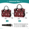 thumbnail image 2 of Small Cooler Bag Lunch Bag Portable Meal Bag Work Meal Bag Outdoor Meal Bag Travel Meal Bag Picnic Meal Bag Going Out Meal Bag Seamless Christmas Elements, 2 of 6