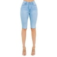 thumbnail image 4 of Lilly Bermuda Shorts in Light Denim, 4 of 6