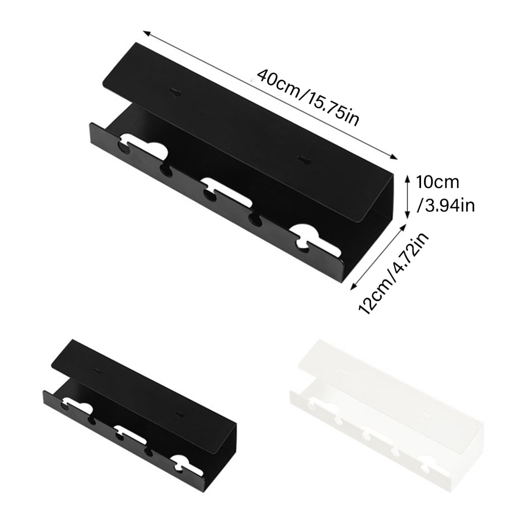 WINDLAND Under Desk Cable Management Tray 1 Pack, Under Desk Cord Organizers with Clamp