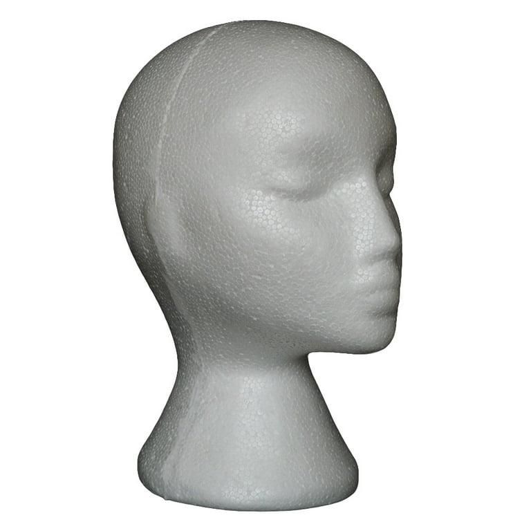 Travelwant 4Packs Styrofoam Wig Head - Tall Female Foam Mannequin Wig Stand  and Holder for Style, Model And Display Hair, Hats and Hairpieces, Mask 