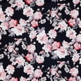 thumbnail image 2 of Zelouf Zs1704Ee Print Ity  , Sewing, DIY, Crafts Fabric by the Yard, 903 Black/coral, 5 Yard, 2 of 2