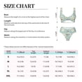 thumbnail image 4 of Kdxio Floral Daisy Print Women's 2 Piece High Waisted Wrap Spaghetti Strap Summer Swimsuit Bikini Set-Small, 4 of 7