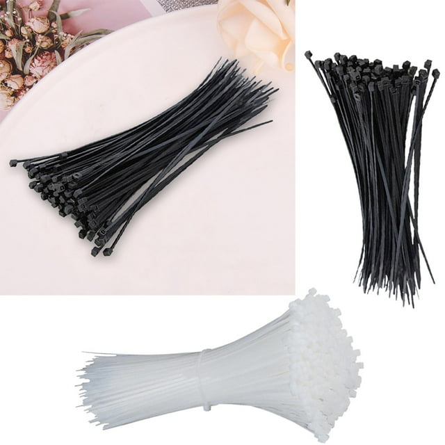100pcs Cable Ties 3x150mm Reusable Standard Self-locking Plastic Nylon Wire Zip String Tie