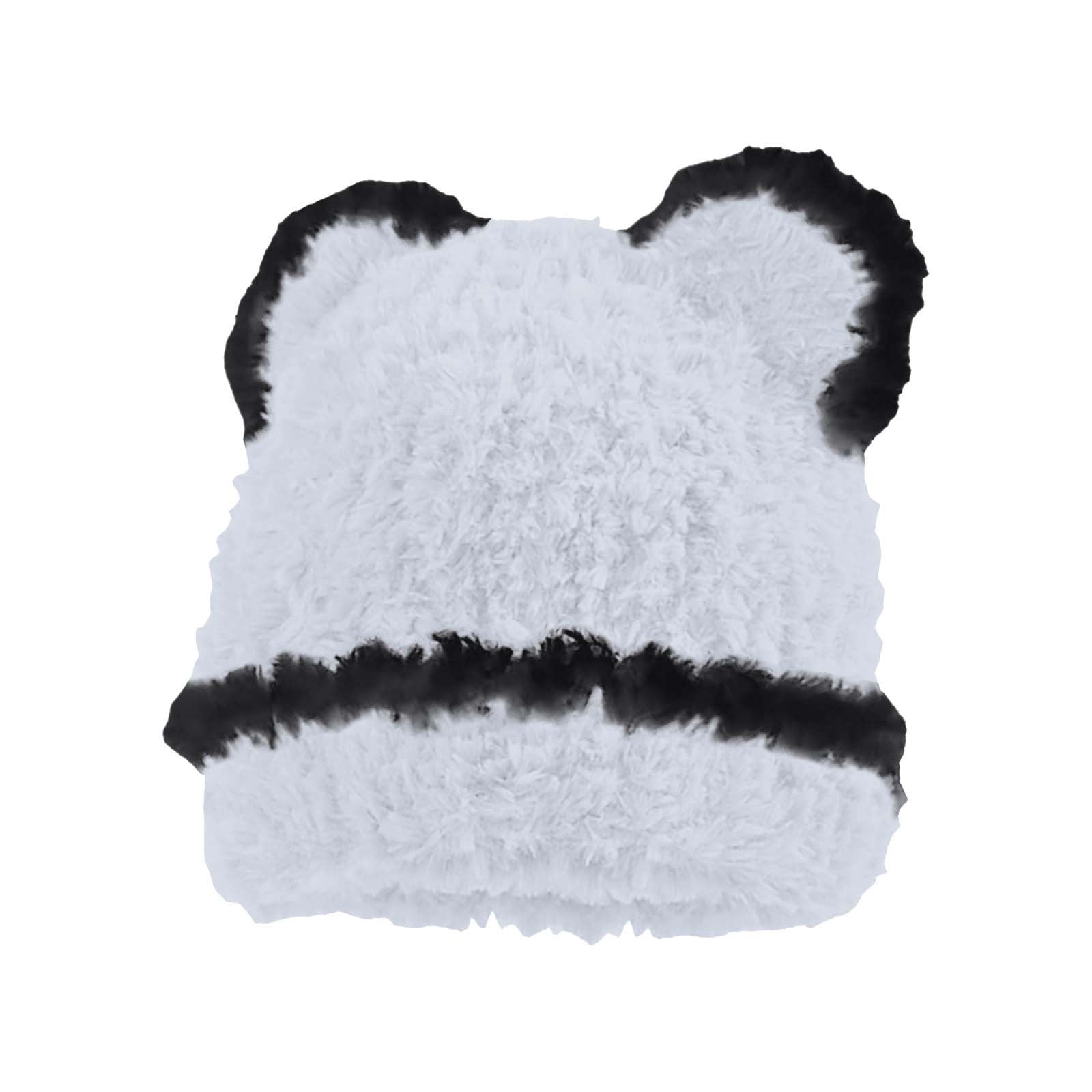 APEXFWDT Fluffy Knit Beanie Hats for Women Winter Furry Warm Knit
