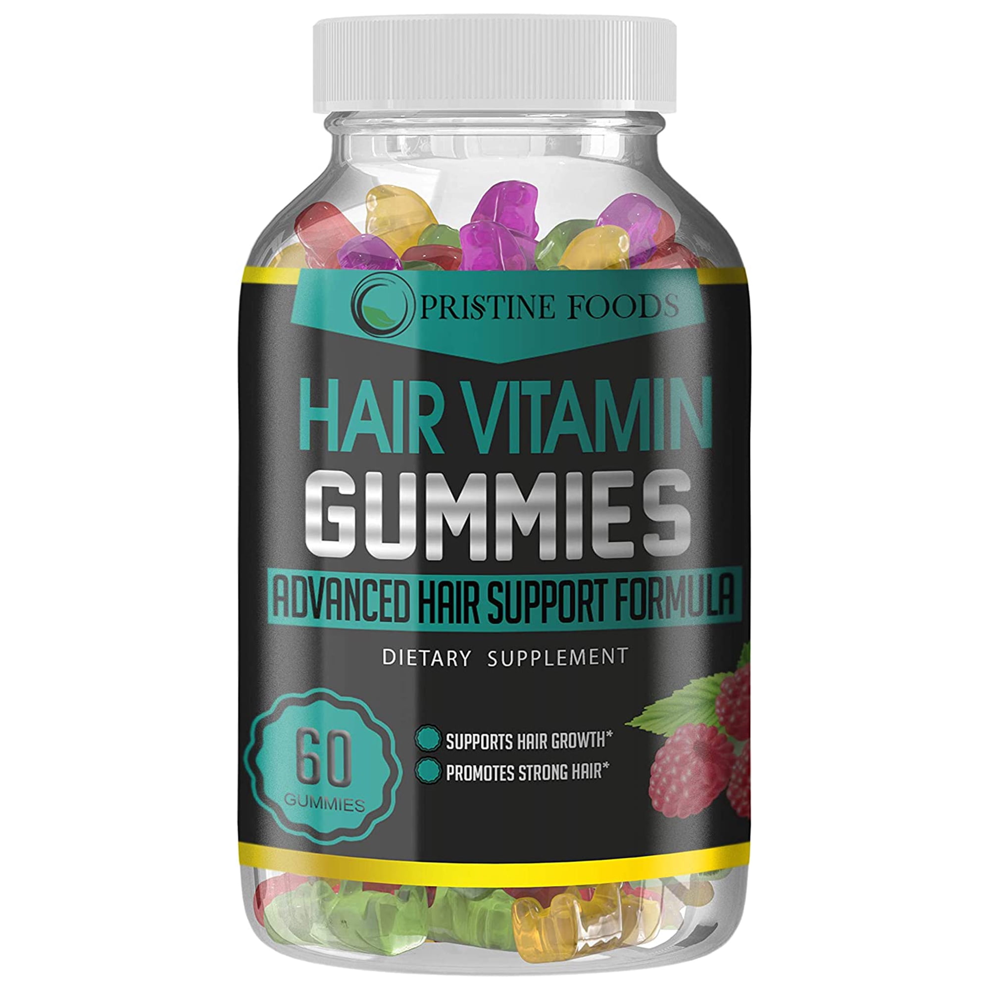 Hair Vitamins Gummies - Advanced Hair Growth Formula with Biotin 5000mcg, Folic  Acid & More - 60 Vegetarian Gummy 