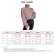thumbnail image 5 of Suéter de punto cuello alto hombro caído manga larga suéter casual para mujer rosa XL, 5 of 5