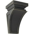 thumbnail image 2 of Ekena Millwork 3 1/2"W x 3 3/4"D x 6"H Mini Nevio Wood Vintage Decor Corbel, Chalk Dust White, 2 of 5