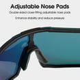 thumbnail image 4 of WEST BIKING WEST BIKING Polarized Cycling Glasses for Outdoor Sports, Windproof UV Protection, Lightweight Design for Road & Mountain Biking, Black Frame with Multi-Color Lens Options, 4 of 6