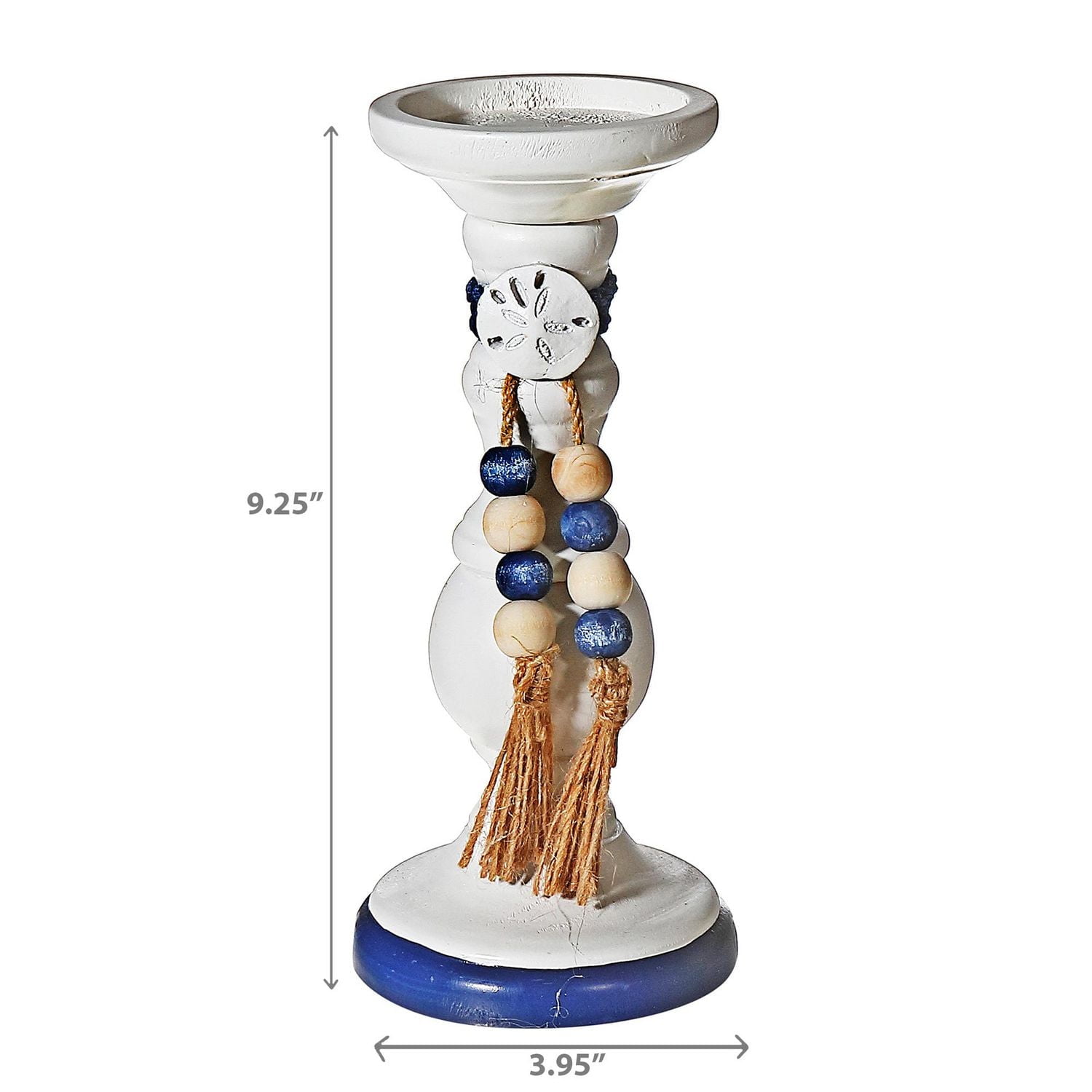 IH Casa Decor Pilier Bandlerser Avec Guirlande Perlée 9.25"