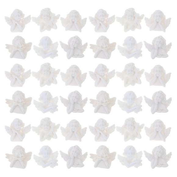 SHISUYAN Charme de Téléphone Mignon en Résine Embellissements Plats Blancs Amis 60 Pcs 1.2X1In