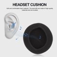 thumbnail image 3 of 20 piezas almohadillas universales para auriculares funda de cojín almohadillas cómodas para auriculares, 3 of 5