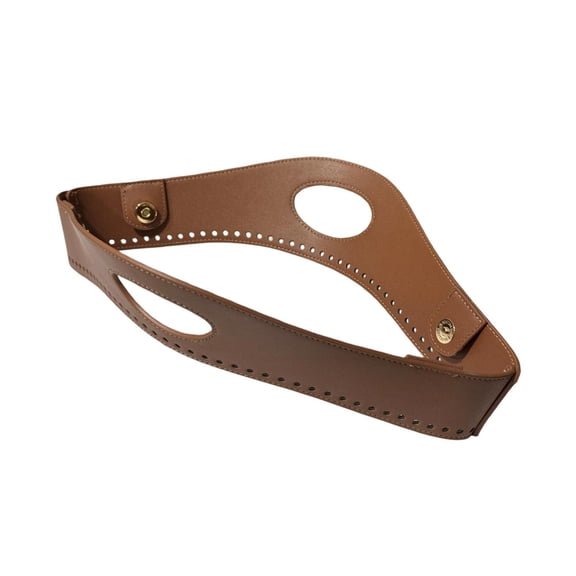 Wxqbjtam Woven Bag Handle Easy to Install High Performance Multifunctional PU Leather Coffee
