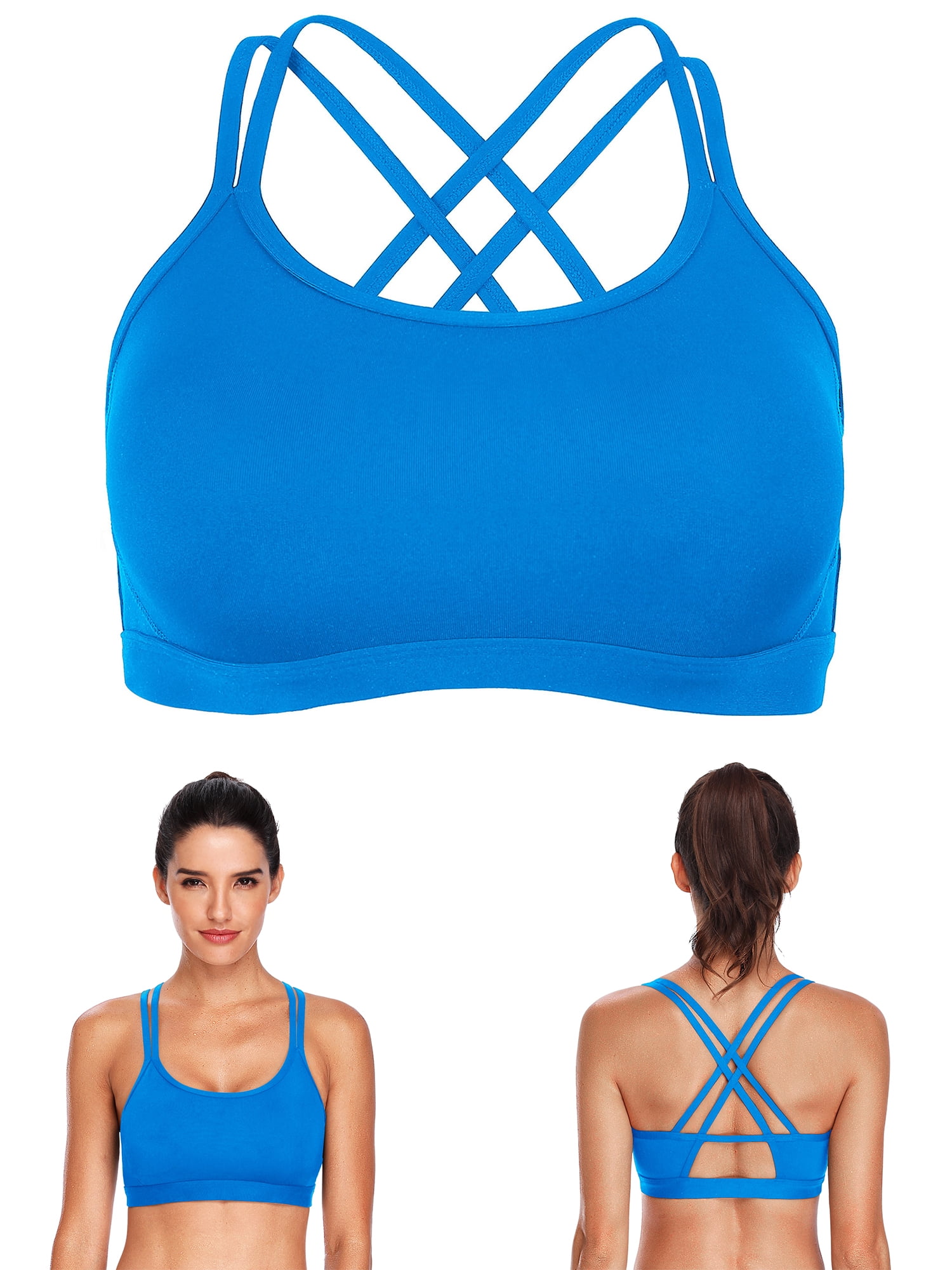 BeautyIn Womens Active Push Up Padded Sports Bras 