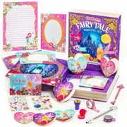 Fairytale Writing Set, 45-Piece Fairy Stationery Kit in a Storybook Box