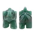 thumbnail image 1 of 1.5inch Stone Carved Elephant Figurine, Positive Energy, Lifelike Details, Sturdy, HomeOffice Decor, Gift, Collection Piece, 1 of 8