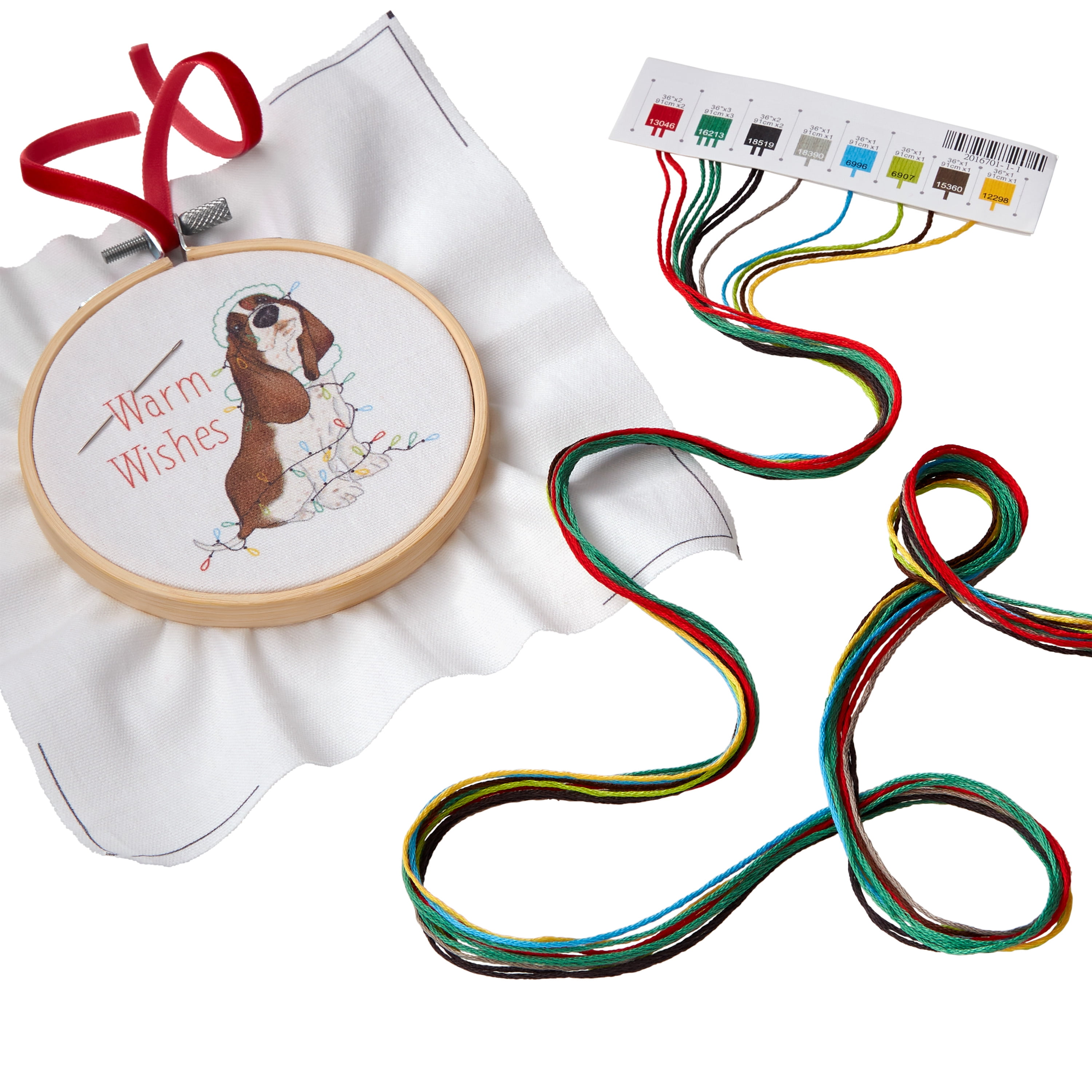 The Pioneer Woman Charlie with Lights Embroidery Ornament Kit