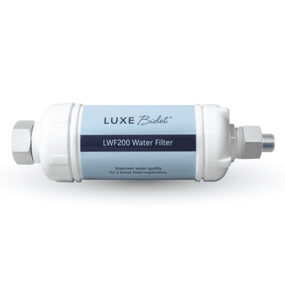 LUXE Bidet 4-in-1 Filtration Water Filter, with PP Cotton, Ion Filtration, and Calcium Salts for Chlorine Removal, with 3/8β Ends Designed to fit NEO Plus Bidets
