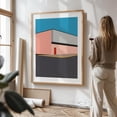 thumbnail image 3 of Warehouse Illustration - Illustration Minimalist Geometric Architecture Modern Art Abstract Mid-Century Modern Pastel Unframed Wall Art Print 20 x 28 inches, 3 of 16