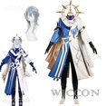 thumbnail image 5 of Disfraz de Cosplay de Honkai Star Rail Sunday, pendiente, disfraz de Mr. Sunday, uniforme de Halovian, Halloween, carnaval, juego de rol, decoración para el cabello, alas, 5 of 5