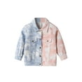 thumbnail image 1 of Seyurigaoka Baby Boys Denim Jacket Long Sleeve Turn-down Collar Button Closure Contrast Color Fall Shacket Coat Outwear, 1 of 9