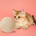 thumbnail image 1 of Pelota rascadora para gatos, Sisal para gatos pequeños y medianos, juguete para gatos de interior, juguete interactivo para gatos, pelota para atrapar marrón, 1 of 8