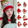 thumbnail image 3 of PatungKu Warm Plush Santa Hats Adjustable Comfortable Hats Unisex Christmas Holiday Wear for Holiday Parties and Gatherings, 3 of 9