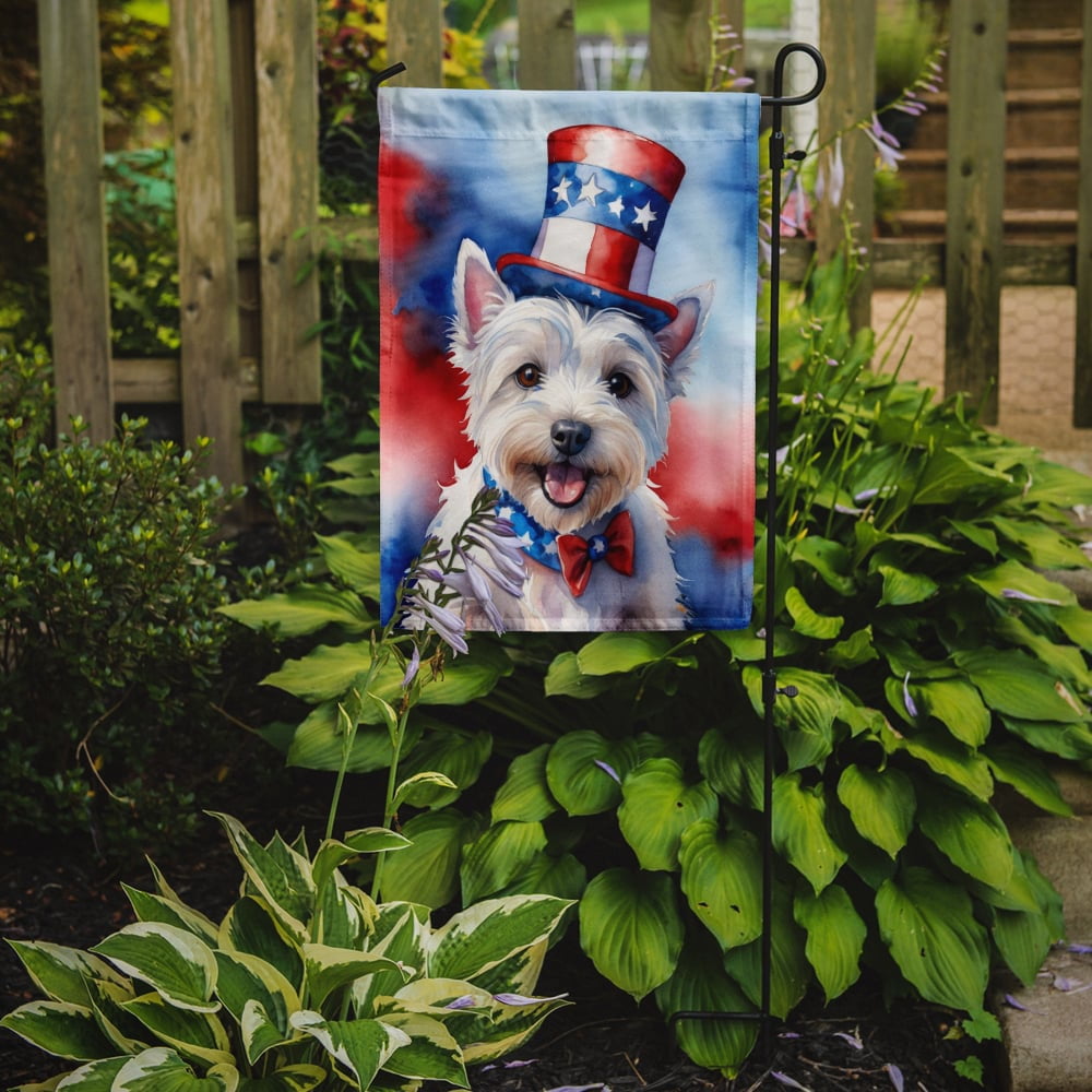 Westie Patriotic Garden Flag 11.25 in x 15.5 in
