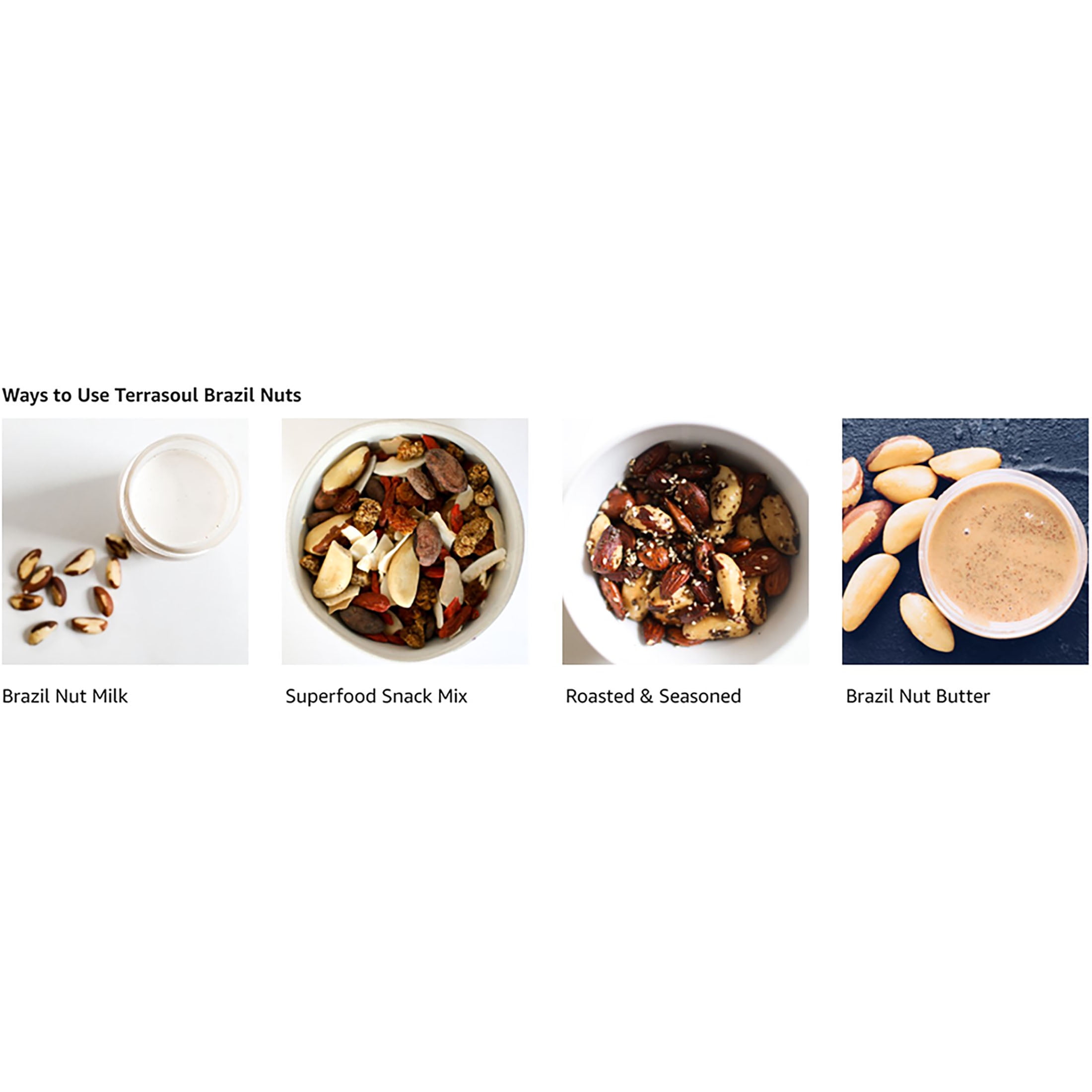 Terrasoul Superfoods Organic Brazil Nuts, 5 Lbs (1 Lb 5-Pack) - Raw | Unsalted | Rich in Selenium