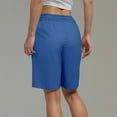 thumbnail image 5 of zbxnLI Women's Athletic Shorts Running Yoga Ladies High Waisted Wide Leg Casual Shorts with Pockets, 5 of 6