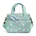 thumbnail image 4 of EXECO Boîte à Lunch Thermique Isolée Lavable Réutilisable Étanche 9L Durable avec 2 Compartiments pour Enfants d'Ge Préscolaire et Primaire, Fabriquée à Partir de Bouteilles Recyclées - Collection Fleurs, 4 of 8