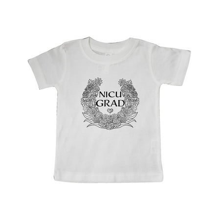 

Inktastic NICU Grad Flower Illustration Gift Baby Boy or Baby Girl T-Shirt