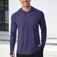 thumbnail image 4 of MEZZALL Sweatshirts For Men Solid Color Long Sleeve Hoodies Lightweight Pullover Sun Shirt Outdoor Athletic Casual Wear Comfortable Breathable Basic Daily Stylish Travel Tops, 4 of 5