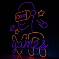 thumbnail image 2 of Handmadetneonsign VR Games Neon Sign, Virtual Reality Neon Light Wall Art Decor, Gaming Room Wall Decor, 2 of 5