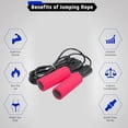 thumbnail image 3 of Basics Standard Jump Rope Adjustable Tangle-Free Skipping Rope with Steel Wire for Men Women, 3 of 5
