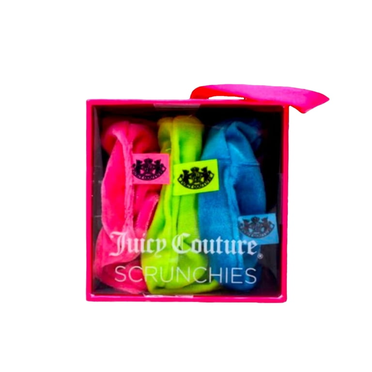 Viral Velour Juicy Couture Scrunchie Hair Accessory Pack Juicy Couture Scrunchies Makeup Gift Set for Women, 3 Piece  main image 4