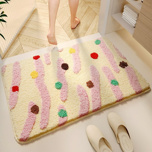 Alfombra | Tapete antideslizante para sala de estar, dormitorio y baño | Alfombra de terciopelo imitación oveja