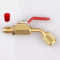 thumbnail image 4 of TAPDRA HVAC Shut Off Ball Valve Set 3 Pack 1/4 SAE Male Female R410A R134A R12 R22 Charging Hoses & Manifold, 4 of 8