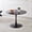 Black + MDF+Metal+2, variant on LANKANG Black Top 42.1 Inch Tulip Table Round MDF Pedestal Dining Table Mid Century Style Leisure Coffee End Table Suitable for 4 6 People
