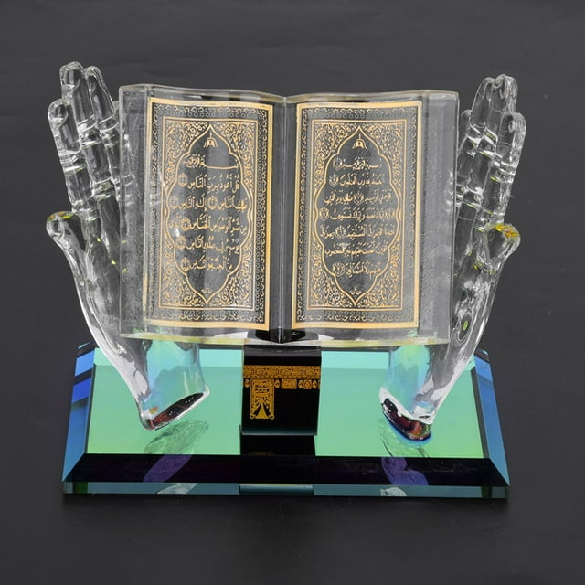 POCREATION Islamic Model, Smooth Muslim Crystal Ornament, Classic Home For Office Desk Family Gift Friends