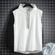 thumbnail image 3 of Men Gym Sleeveless Hoodie Fitness Sports Muscle Hooded Vest T-Shirt Tank Top, 3 of 5