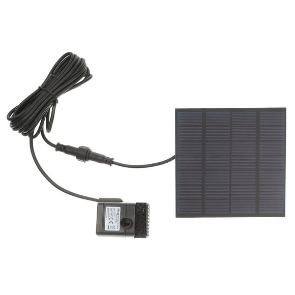 MIANGASTORE 6V 0. 8W 150L/ Solar Water Pump Fountain Water Pump Solar Bird Bath Fountain Pump for Pool Garden Birdbath ( Black )