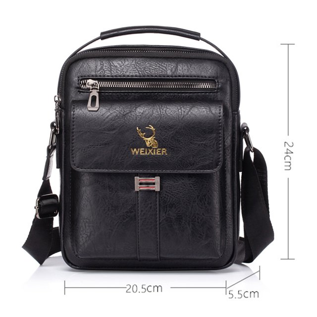 Bolsa cruzados Vintage para hombre de mensajero de cuero PU cruzados para el trabajo JShteea Para Estrenar