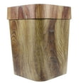 thumbnail image 2 of 1PC Retro Creative Rubbish Bin Home Imitated Solid Wood Trash Can (L Size 14 L), 2 of 9