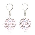 thumbnail image 2 of Naloa Cute Dog Print Round Keychain Keychain Key Ring, Key Tag, Key Chain Bulk for Gift Accessories (Round), 2 of 7