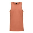 thumbnail image 3 of G-Style USA Men's Straight Hem Long Length Tank Top TT60 - Coral - X-Large, 3 of 7